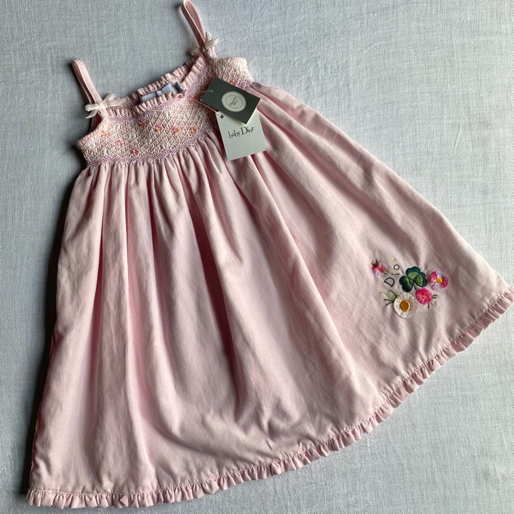 NWT adorable Baby Dior pink dress Size 18 months